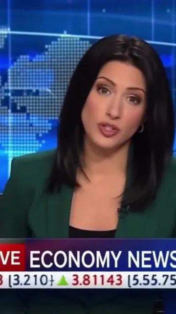 Economy News anchor reads tickers that make zero sense