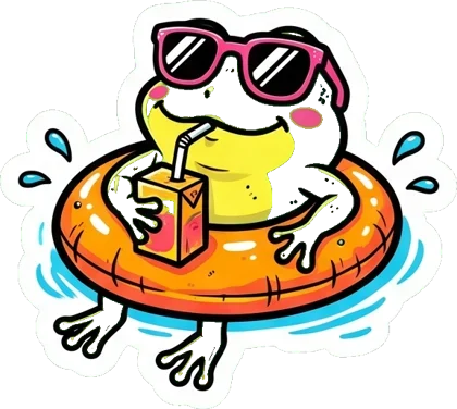 swimring frog na cały tydzień xD 😭