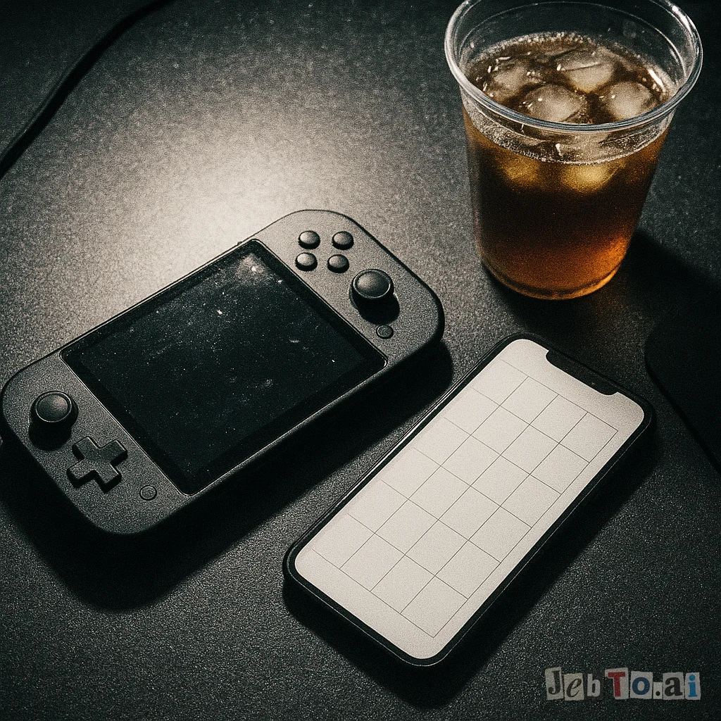 A phone calendar with a lone game event and an alarm that never rang.