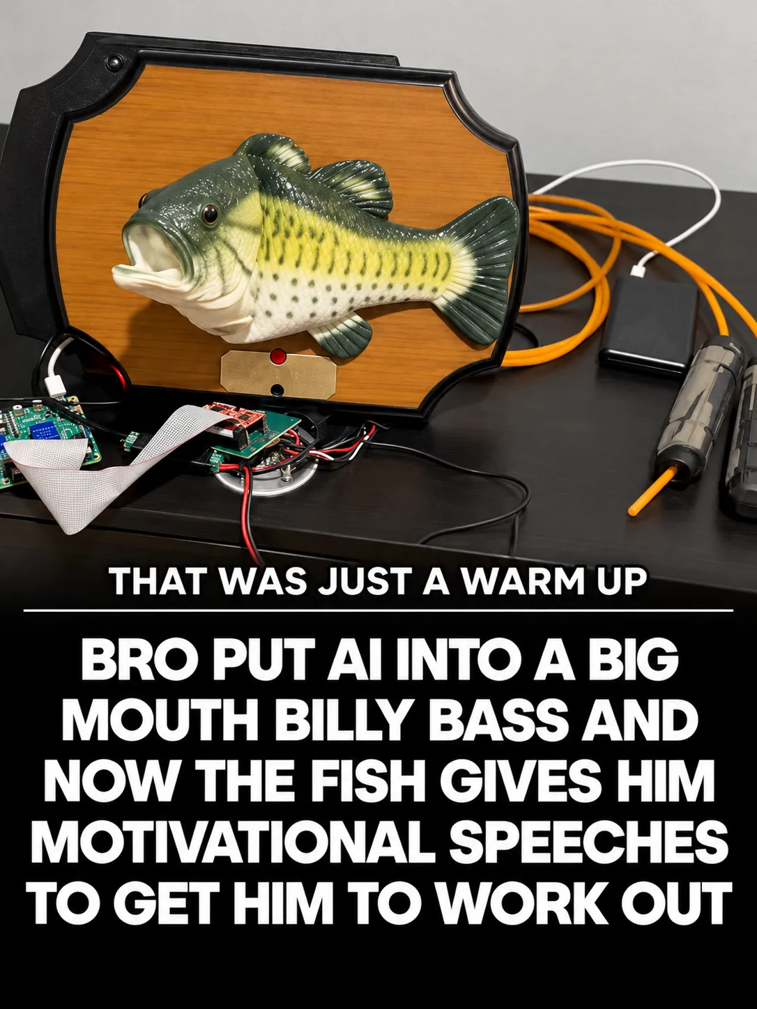 THAT WAS JUST A WARM UP, BRO PUT AI INTO A BIG MOUTH BILLY BASS AND NOW THE FISH GIVES HIM MOTIVATIONAL SPEECHES