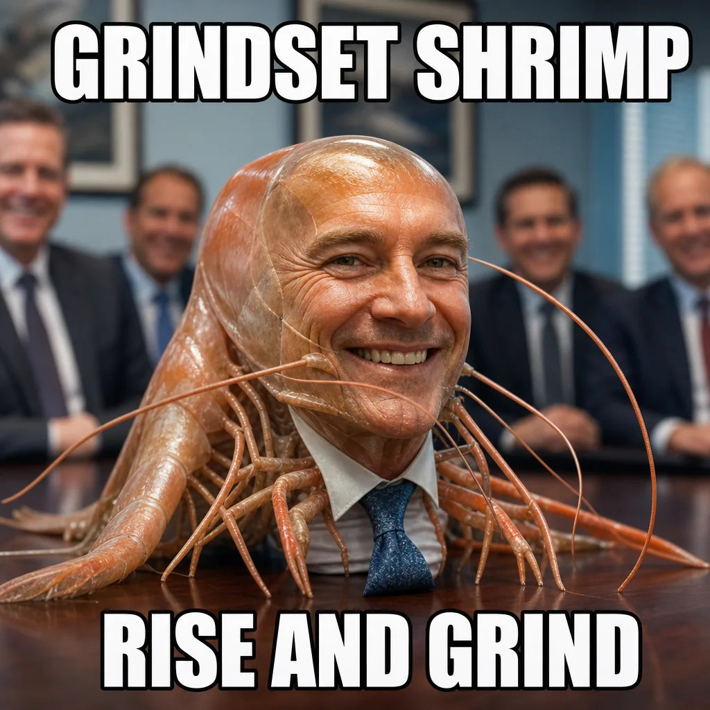 RISE AND GRIND, Grindset shrimp
