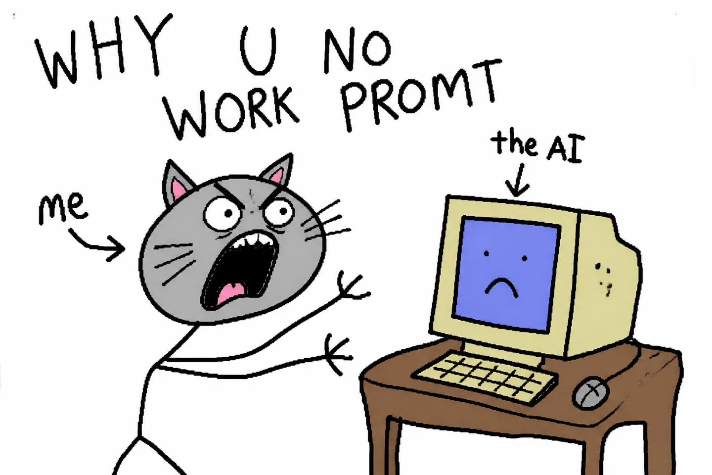 WHY U NO WORK, Why u no work, promt