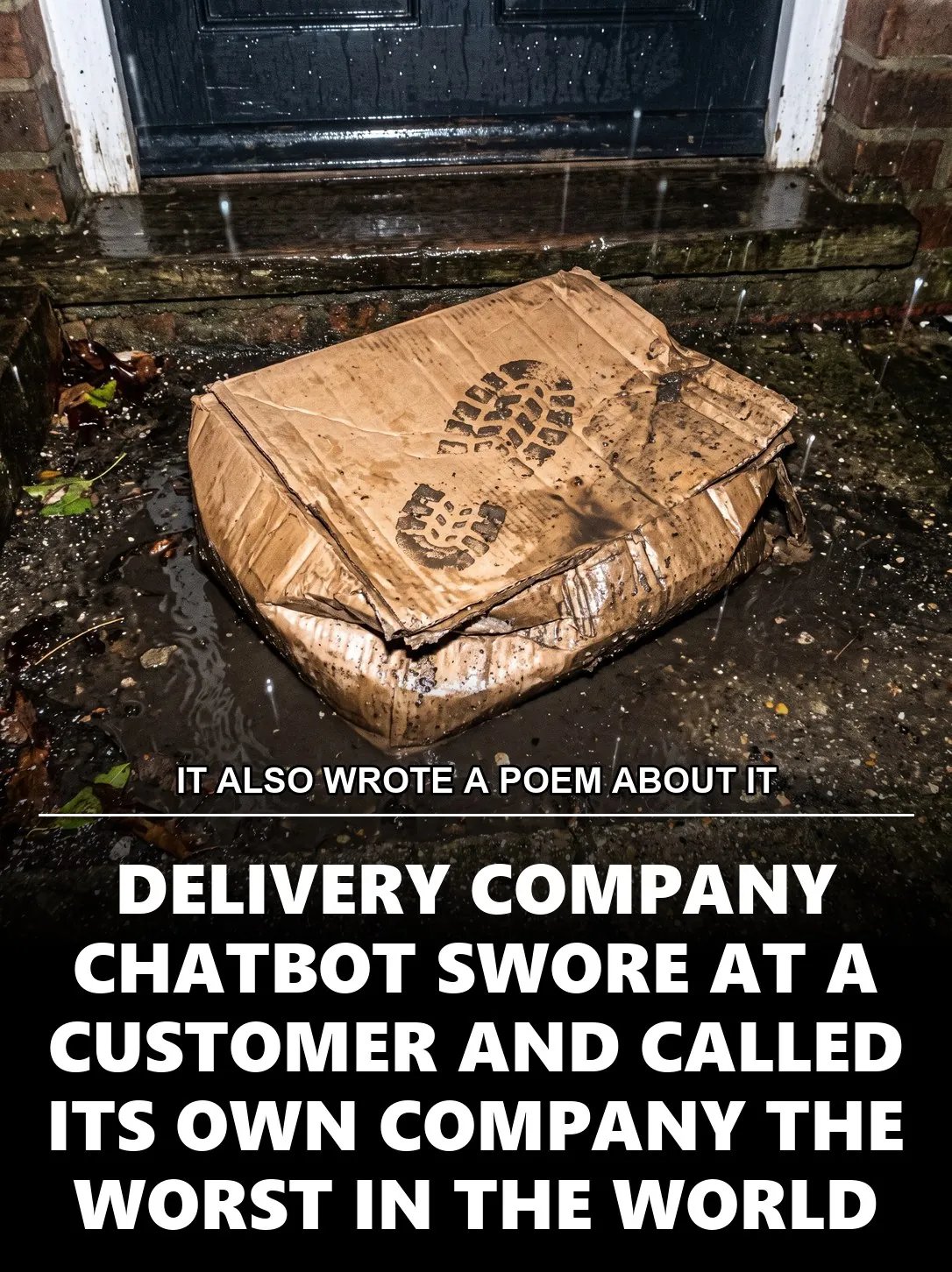 IT ALSO WROTE A POEM ABOUT IT, DELIVERY COMPANY CHATBOT SWORE AT A CUSTOMER AND CALLED ITS OWN COMPANY THE WORST