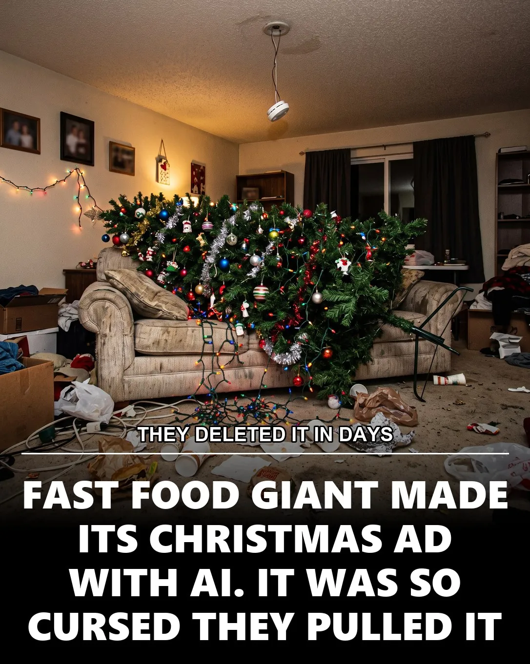 THEY DELETED IT IN DAYS, FAST FOOD GIANT MADE ITS CHRISTMAS AD WITH AI. IT WAS SO CURSED THEY PULLED IT